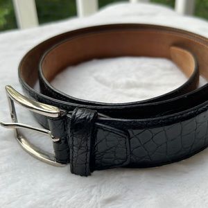 Genuine Crocodile Mens Belt